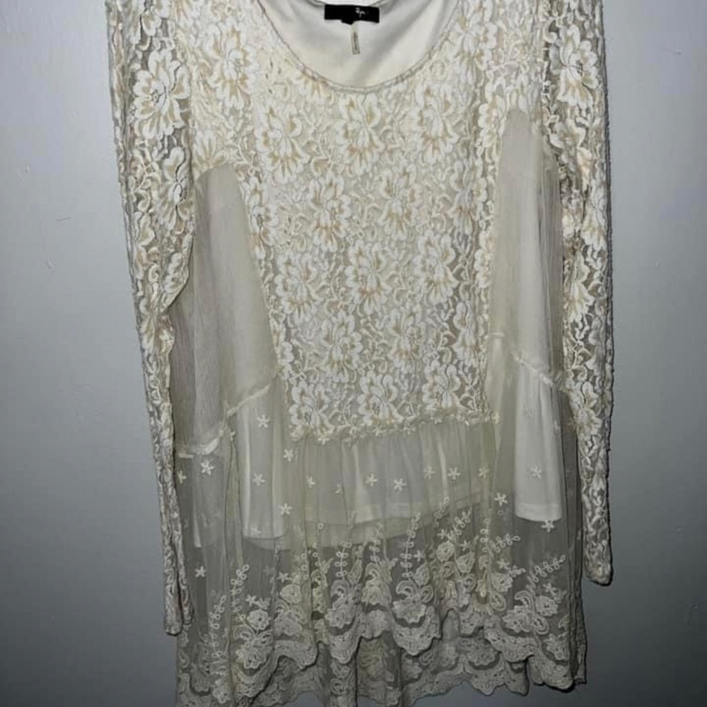Lace dress shirt